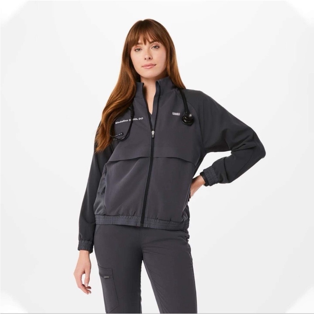 Figs Sydney jacket in charcoal size small, like new